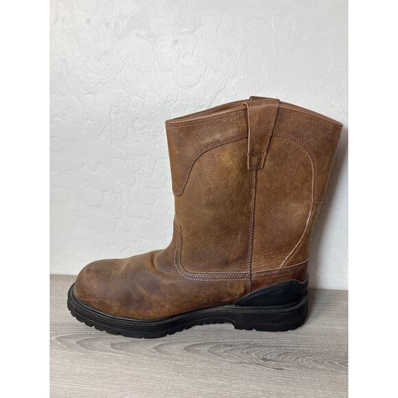 Herman Survivors Mens Work Boots Size 14 Waterproof Steel Toe Brown Leather - Picture 5 of 10